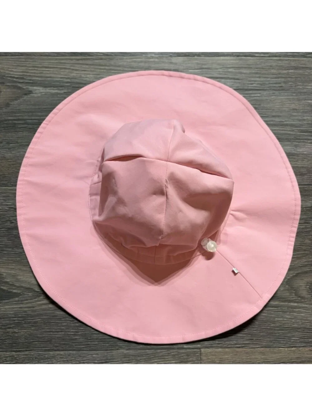 Caden Lane Solid Sun Hat Toddler Large 2T-3T Adjustable UPF 50 Light Pink Beach